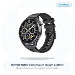 HONOR Watch 6 Smartwatch (Brown Leather) Real Studio Photo UAE