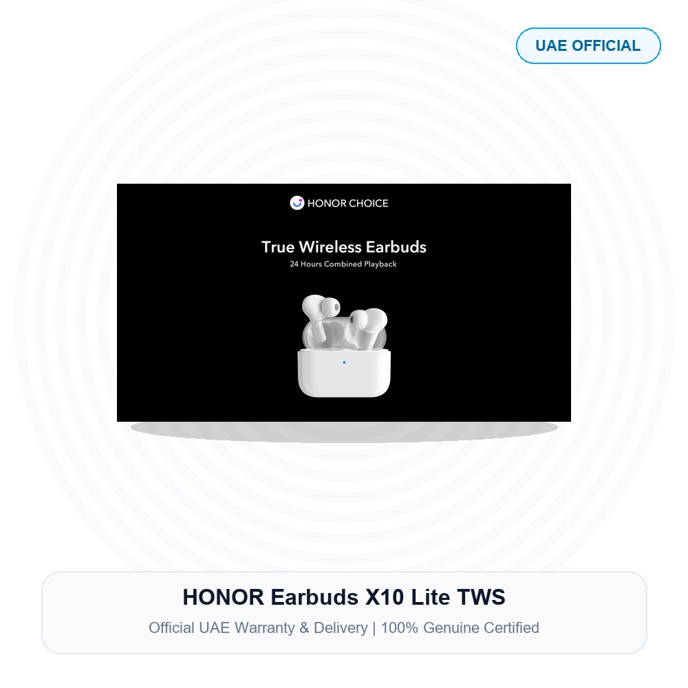 HONOR Earbuds X10 Lite TWS Official UAE Real Photo HONOR Earbuds X10 Lite TWS Real Studio Photo UAE