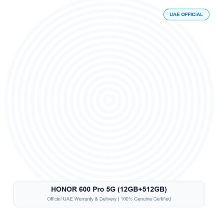 HONOR 600 Pro 5G (12GB+512GB) Real Studio Photo UAE