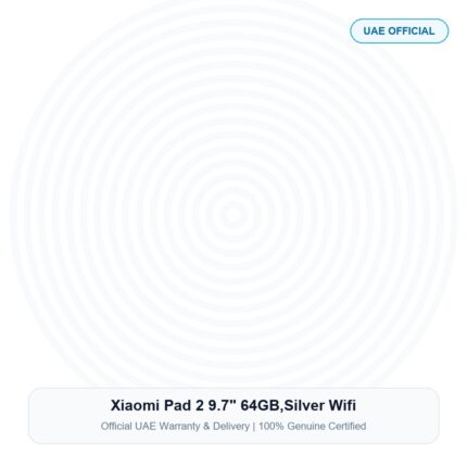Xiaomi Pad 2 9.7" 64GB,Silver Wifi Real Studio Photo UAE