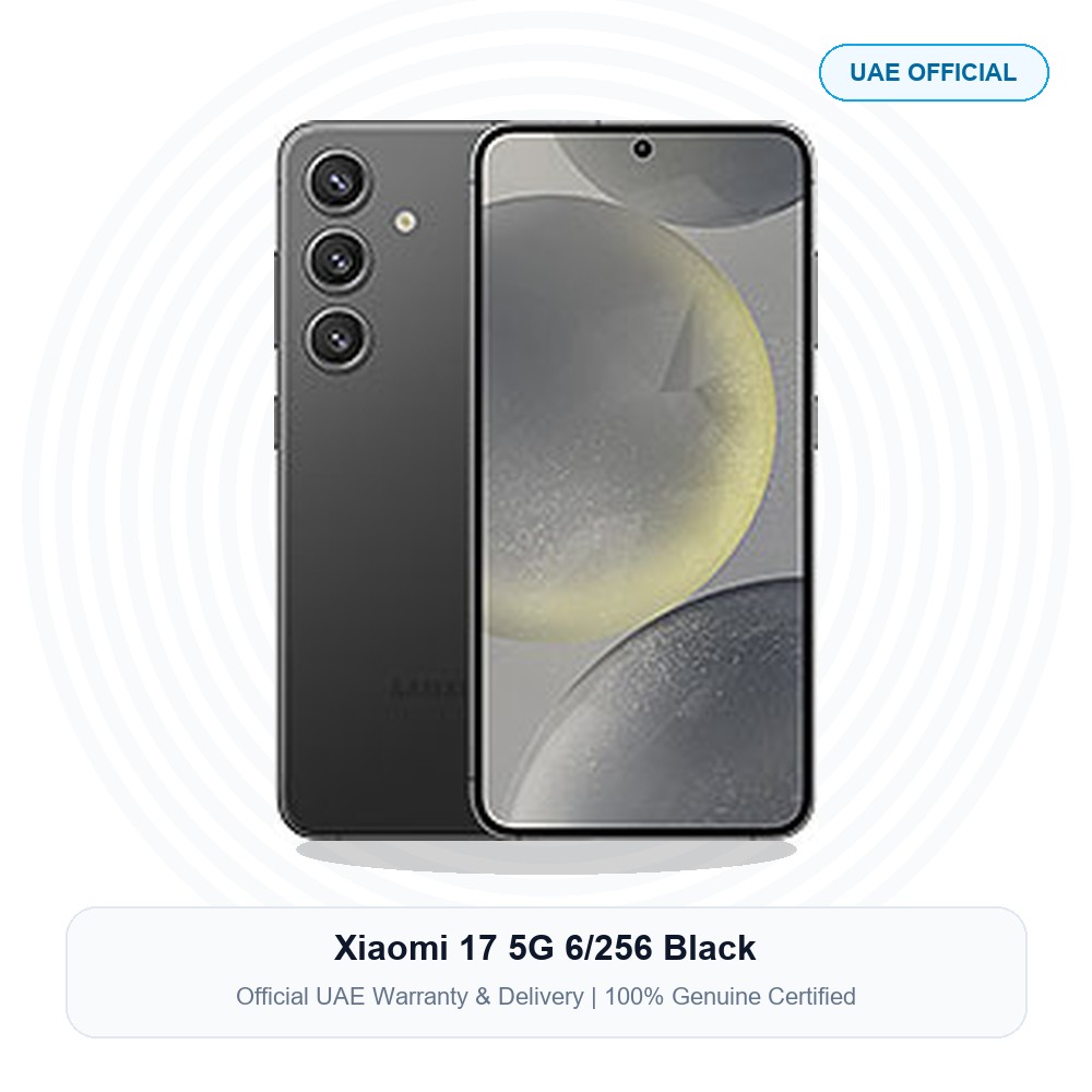 Xiaomi 17 5G 6/256 Black Official UAE Real Photo Xiaomi 17 5G 6/256 Black Real Studio Photo UAE