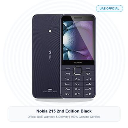 Nokia 215 2nd Edition Black Real Studio Photo UAE