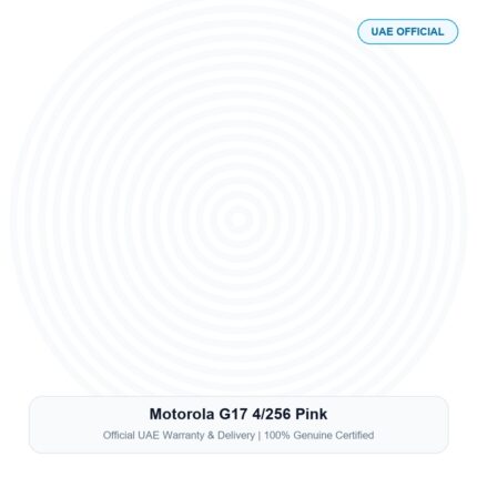 Motorola G17 4/256 Pink Real Studio Photo UAE