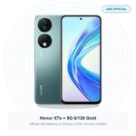 Honor X7e + 5G 6/128 Gold Real Studio Photo UAE
