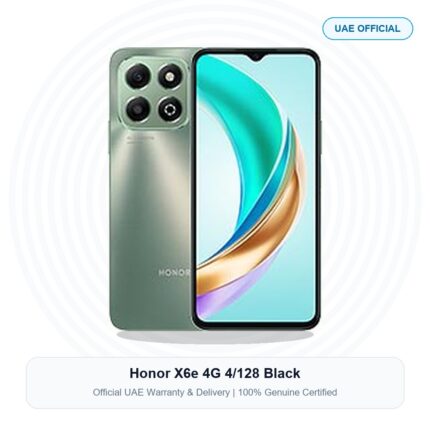 Honor X6e 4G 4/128 Black Real Studio Photo UAE