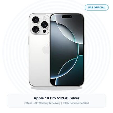 Apple 18 Pro 512GB,Silver Real Studio Photo UAE