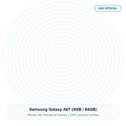 Samsung Galaxy A07 (4GB / 64GB) Real Studio Photo UAE