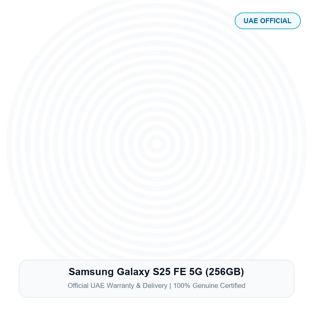 Samsung Galaxy S25 FE 5G (256GB) Official UAE Real Photo Samsung Galaxy S25 FE 5G (256GB) Real Studio Photo UAE